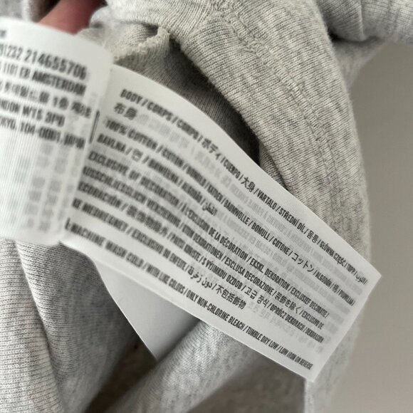 Hollister Cropped Gray NYC T-Shirt size Medium - Picture 4 of 5